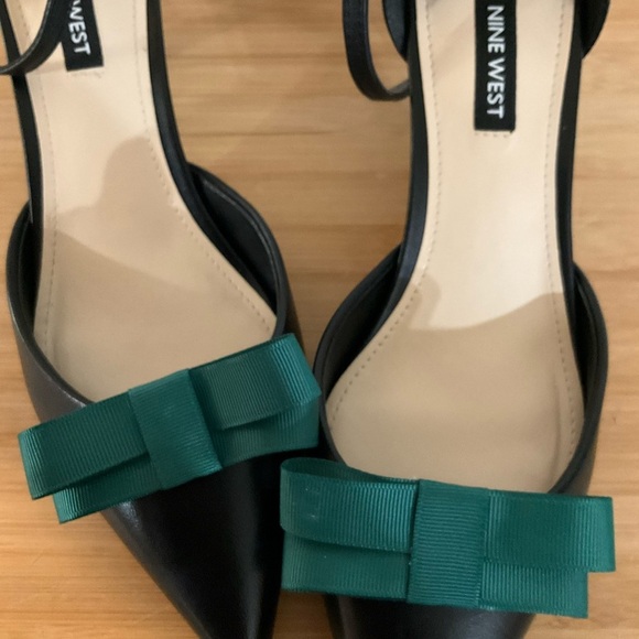 Hand Crafted Shoe Bows Forest Green Shoe Clips 3.5” x  1 1/4” Grosgrain Ribbon - Picture 1 of 7